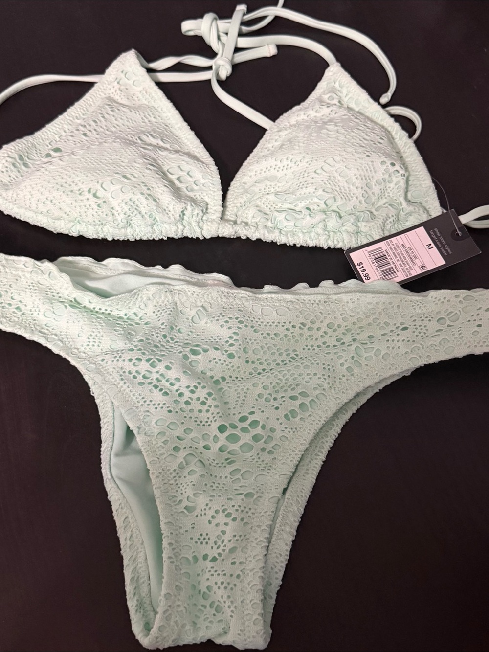 Target Mint Lace Triangle Bikini Set